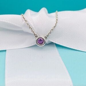 Tiffany & Co. .08 CT  bracelet Peretti Sapphire by The Yard  8” box